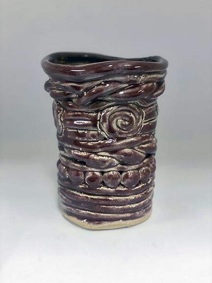 Ceramic and glaze vase